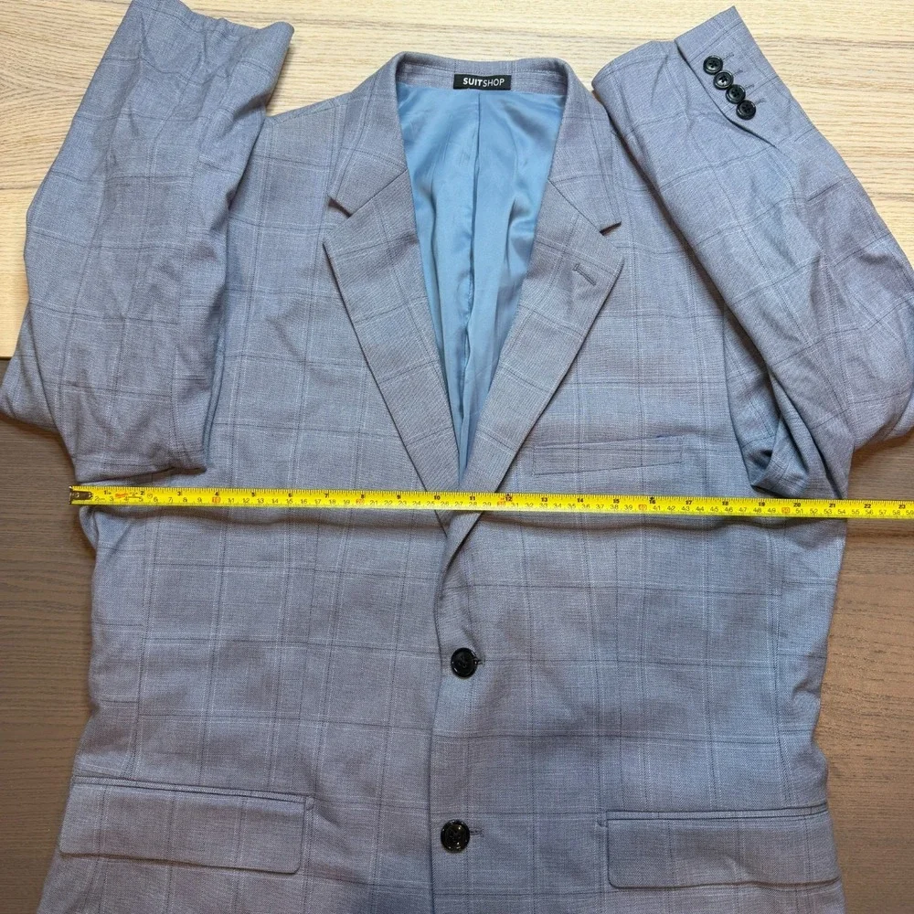 SuitShop‎ Jacket Men 44S Slim Fit Gray/blue